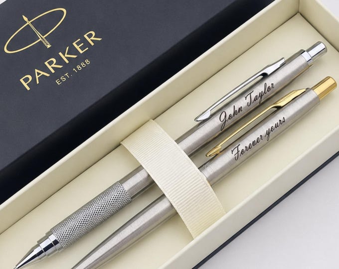 Personalized Pen and Pencil Set, Personalized Corporate Gifts for Executive Clients, Customized Corporate Gifts, Client Appreciation Gifts