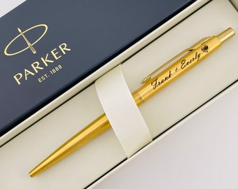 Parker Jotter Pen, Personalized Pen, Engraved Pen, Corporate Gift, Black Ink, Silver Parker Pen, Graduation Gift Stainless Steel ~