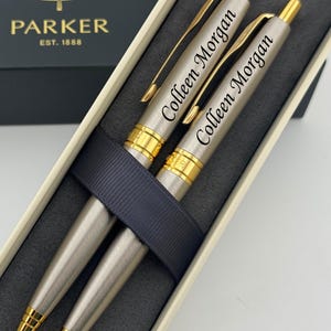 Custom Premium Parker Pen Set, Engraved Parker Aster Pens, Luxury Pens for Professionals, Personalized Gift for COO, Custom Pen for CEO