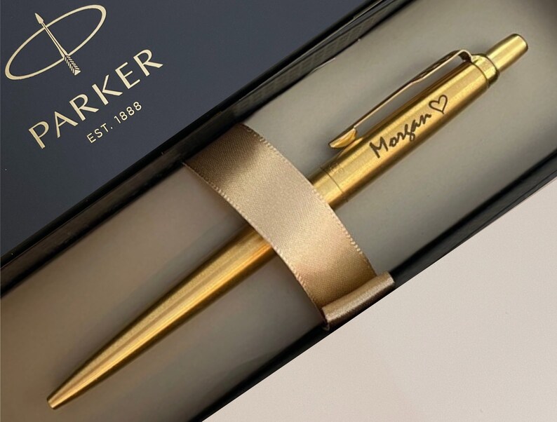 Personalized Parker Ballpoint Pen, Engraved Parker Jotter Pen, Graduation Groomsmen Gifts for Men Dad Boyfriend Father Gift for Her Mother image 3