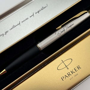 Custom Parker Pen for Writers Gift, Personalized Gift for Journalist, Writer Thank you Gift, Engraved Gift for Writer, Book Writer Gift