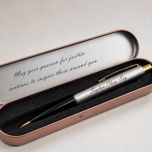 Personalized Parker Pen in Box, Custom Gift for Lawyer, Personalized Esquire Gift, Law Attorney Gift, Best Lawyer Gift