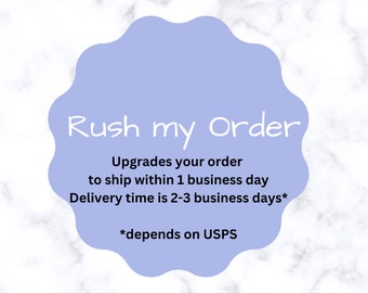 Rush my Order, Rush Production, Rush Shipping