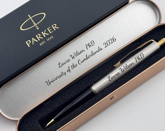 Personalized Parker Pen for Graduation Gift, PhD Graduation Gift, Gift for Graduate, Doctorate Graduation Gift, New Doctor Gift