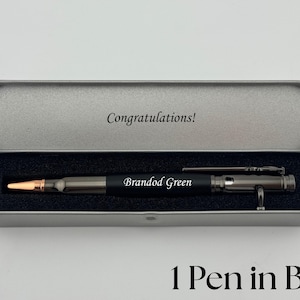 Custom Engraved Bolt Action Bullet Pen
