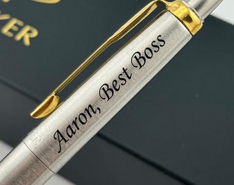 Personalized Parker Pen for Executives, Custom Boss Gift, Coworker Christmas Gift
