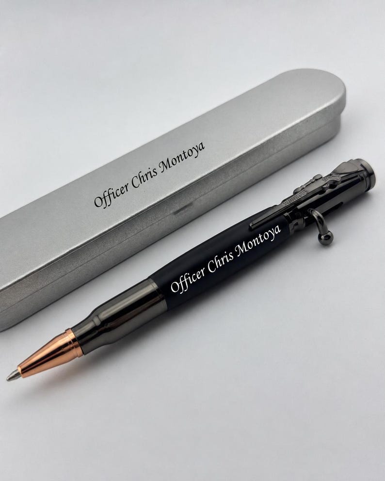 Custom Engraved Bolt Action Bullet Pen