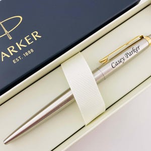 Stylo à bille Parker personnalisé, stylo gravé Parker, cadeaux de remise des diplômes garçons d'honneur pour homme papa petit ami père cadeau pour sa mère