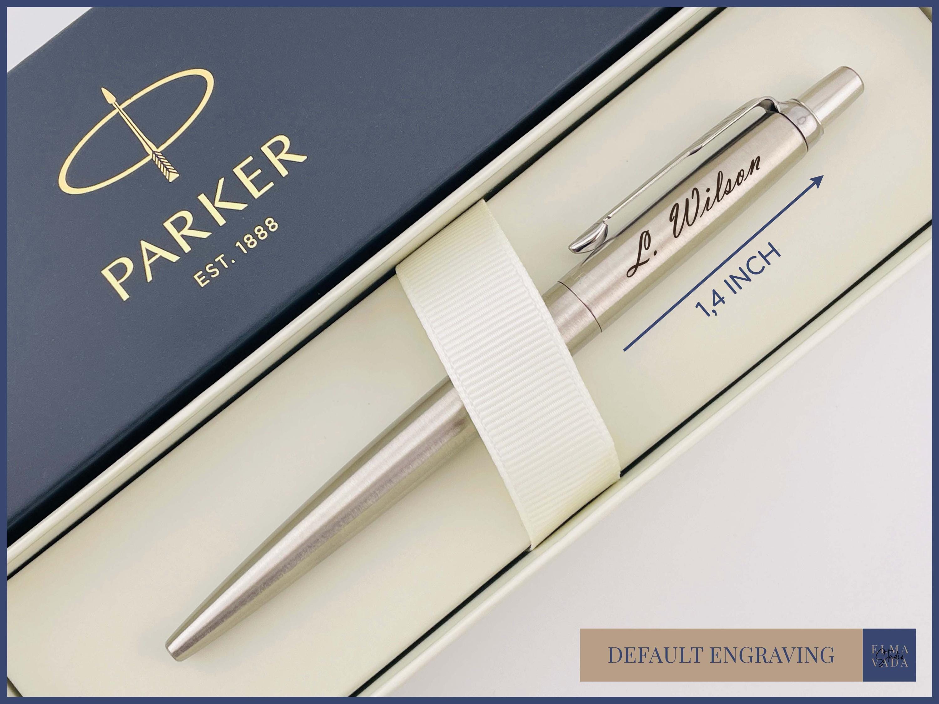 Personalized Pen Personalised Parker Jotter Ballpoint Pen Engraved Quick Write Secretary Style In Black - Foto 4