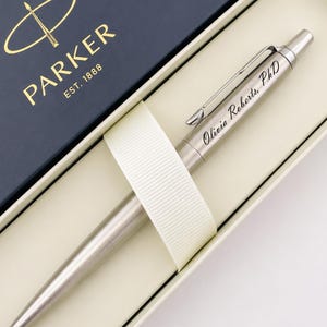 Personalized Parker Pen with Custom Engraving, University Graduation Gift, Academic Achievement Gift, PhD Graduation Gifts for Him Her