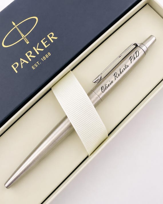 Personalized Parker Pen with Custom Engraving, University Graduation Gift, Academic Achievement Gift, PhD Graduation Gifts for Him Her