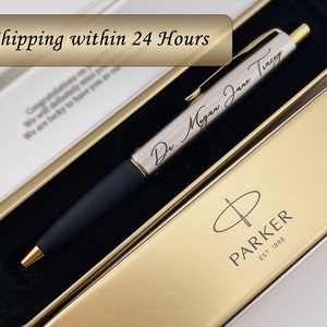 Custom Parker Pen for Graduate, Name Pen, Student Gift, Custom Gift, Unique Engraved, Entrepreneur Present, Thank You Gift, Congrats Gift