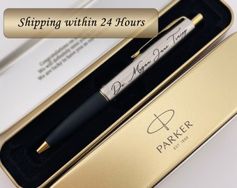 Stylo Parker personnalisé pour diplômé, stylo prénom, cadeau étudiant, cadeau personnalisé, gravure unique, cadeau d'entrepreneur, cadeau de remerciement, cadeau de félicitations