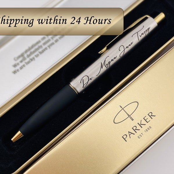 Custom Parker Pen for Graduate, Name Pen, Student Gift, Custom Gift, Unique Engraved, Entrepreneur Present, Thank You Gift, Congrats Gift