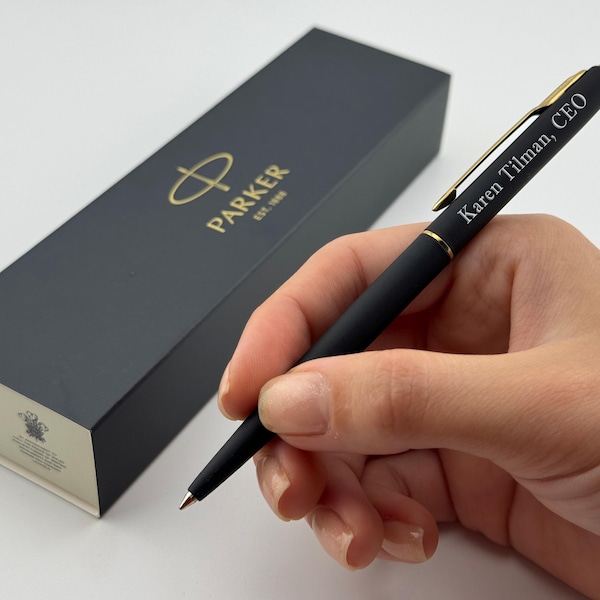 Custom Engraved Parker Classic Ballpoint Pen, Chief Executive Gift, Company Anniversary Gift, Vice President Gift, Engraved Gift for CEO