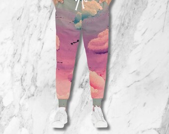 Cloud Painting Study Athletic Joggers (AOP)