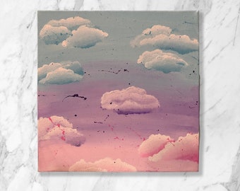 Cloud Paint Study | Wall Decor | Original Artwork | Cloud Art | Canvas Painting