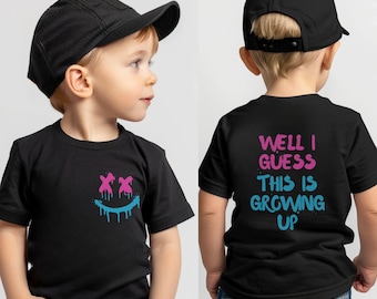 Kids Concert Short Sleeve Shirt, Infant Toddler Youth Crewneck Tee, Apparel Gift for Music Fan, Girl Rock Show/Growing Up