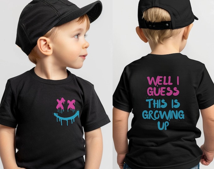 Kids Concert Short Sleeve Shirt, Infant Toddler Youth Crewneck Tee, Apparel Gift for Music Fan, Girl Rock Show/Growing Up