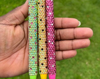 Polka Dot Bling Pens