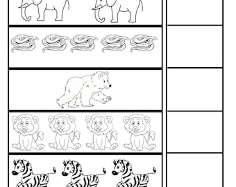 Count & Match worksheets