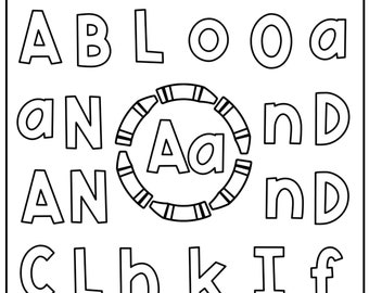 Alphabet Coloring Sheets