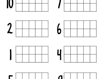 Tens Frame Worksheet