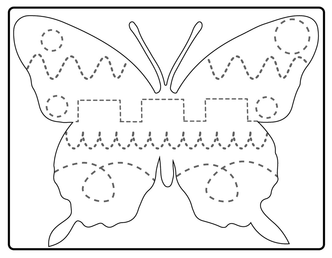 Butterfly Tracing Sheets Etsy Butterfly Tracing Sheets Etsy