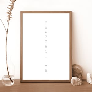 Quote Print - Perspective - Inspirational Quote Printable Wall Art Motivational Wall Decor Poster Quotes Typography Print Digital Prints