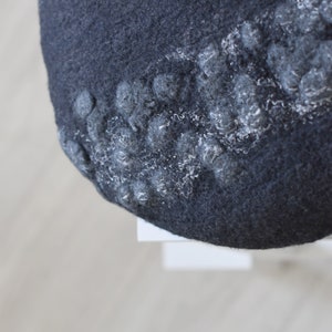 Dekorative Kissen aus Holzkohle graue Wolle. Stuhl Sitze | Etsy