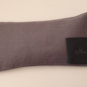 Grey Weighted Aromatherapy Lavender Eye Pillow, For Yoga, Meditation and Relaxation. Great for Hay Fever and Migraines
