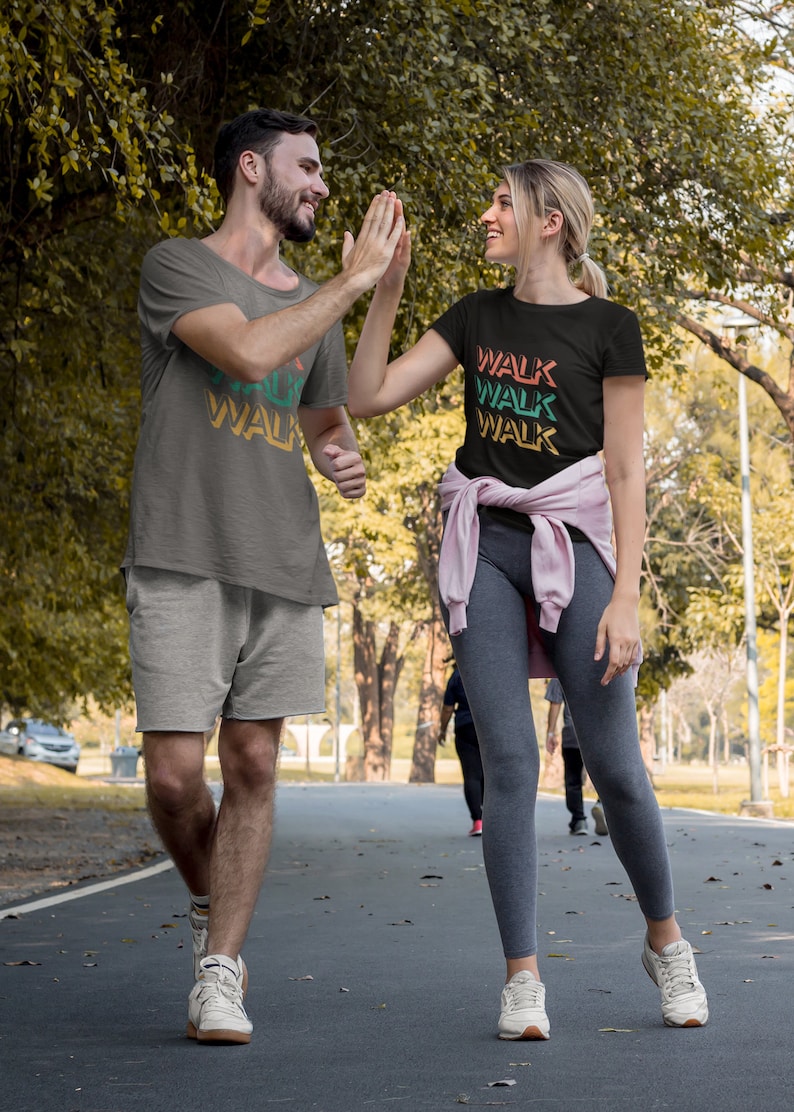 Walk Walk Walk T Shirt. Walking is the Best Exercise for Any Age! Walk ...