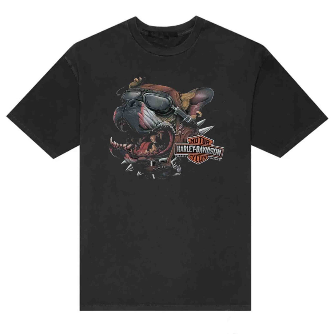 Harley-davidson Mens Bulldog T Shirt - Etsy