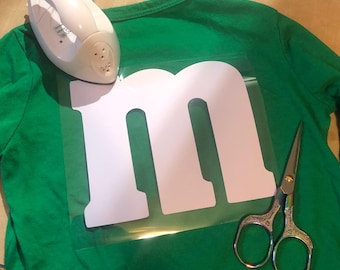 Iron on / HTV: M Candy Inspired Iron-On Decal / T-shirt Design Designs D.I.Y Projects (1 Decal)