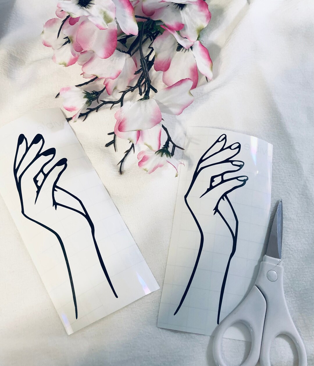 Vinyl Decal: Hand Vinyl Decals - Many Colors (1 Decal) - Etsy