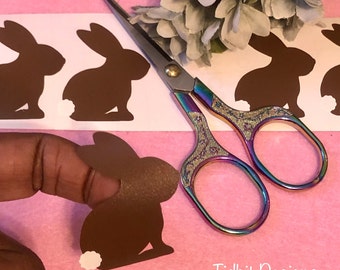 Vinyl Decal: Easter Bunny Little Cottontail Bunny /Rabbit / Vinyl- DIY Project (Set of 8)