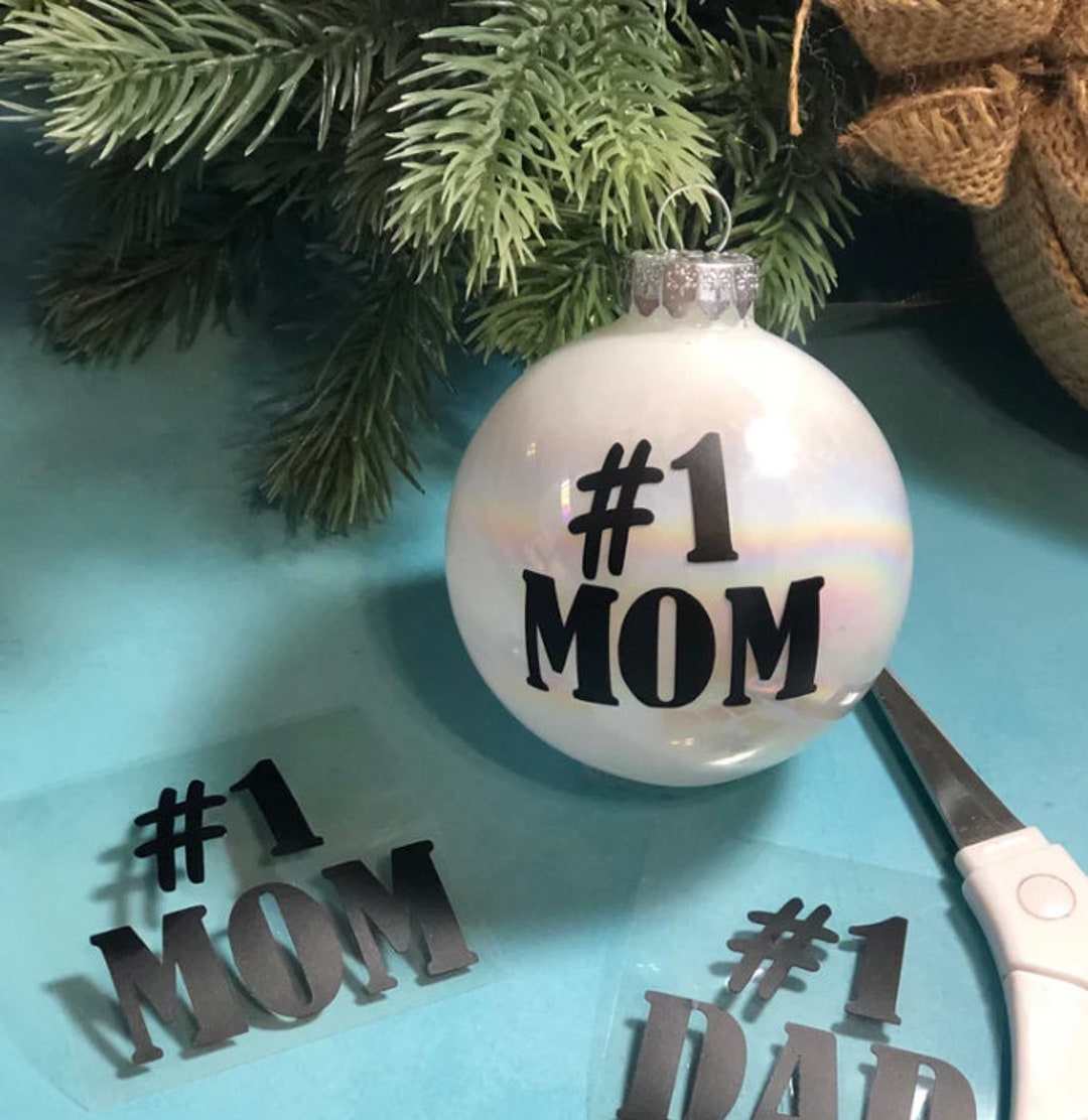 Mom or Dad / 1 Mom or Dad Vinyl Decal / Ornament Size / DIY - Etsy