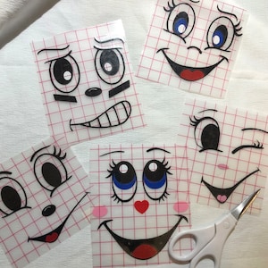 Vinyl Decal: Cartoon Flower Pot / Clay Pot Face / Fishbowl DIY / Flower Pot DIY / DIY Decorations