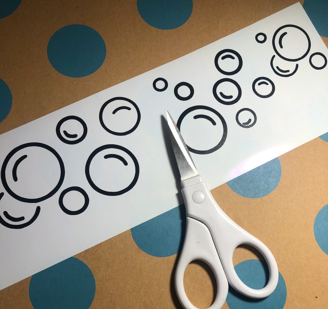 Vinyl Decal Sheet of Bubble Vinyl Decals / DIY Project Etsy