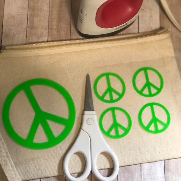 Iron on Stencils Peace Sign Etsy