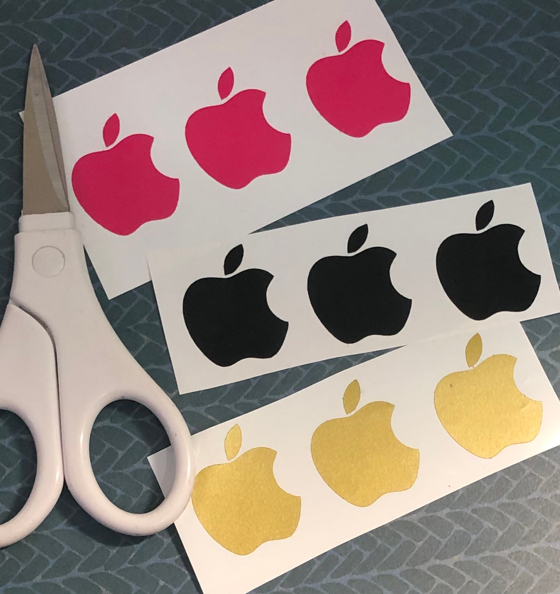 Autocollants logo Apple 2x2 original - MAC OS REPARATIONS