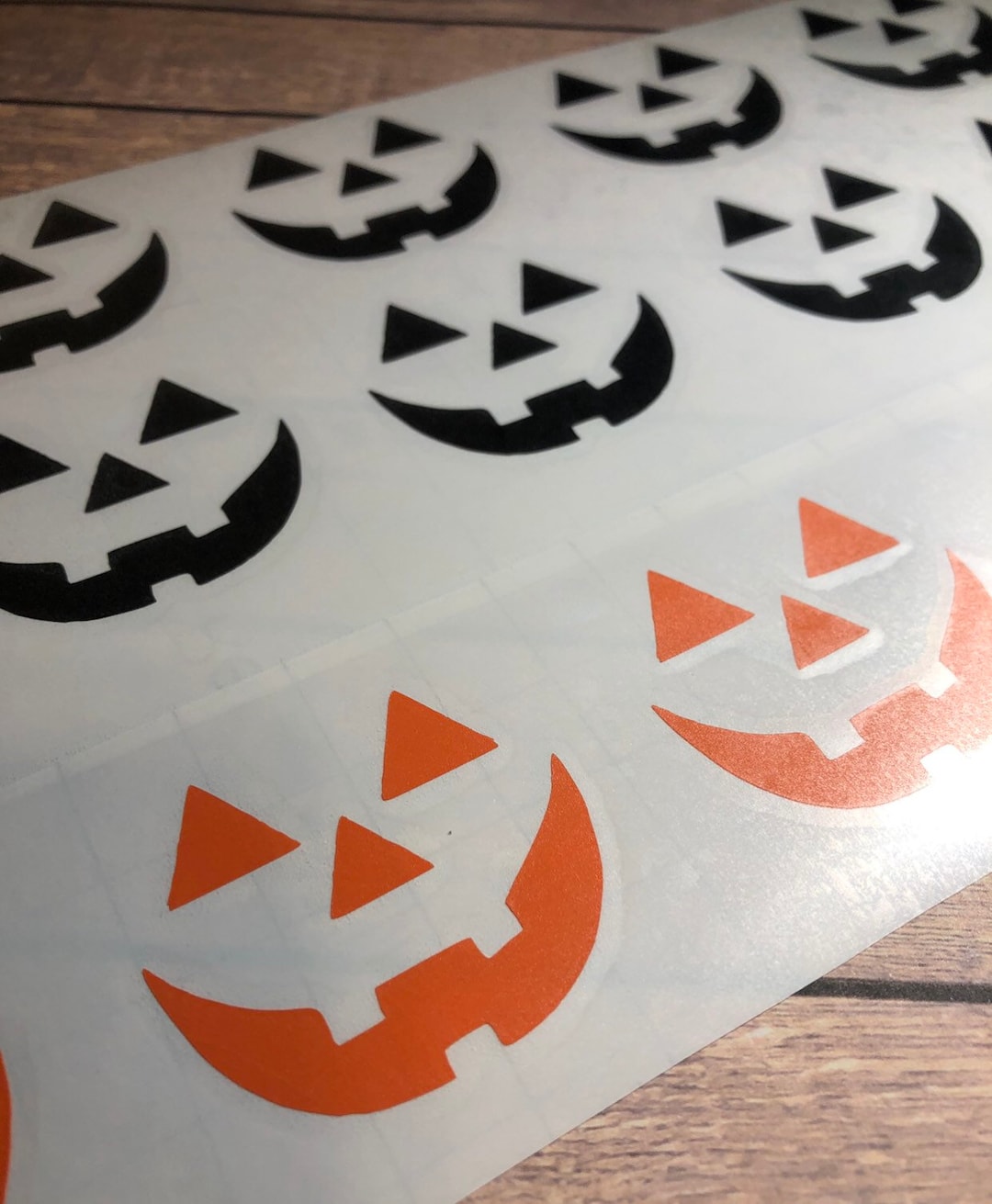 Vinyl Decal: Set of 10 Pumpkin Vinyl Decals (1.75" Wide)/ Jack-o ...