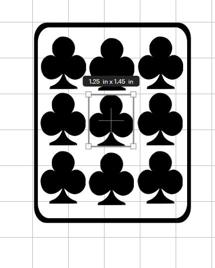 Vinyl Decal: Sheet of 9 Playing Card Suits Decals- Hearts, Diamonds ...