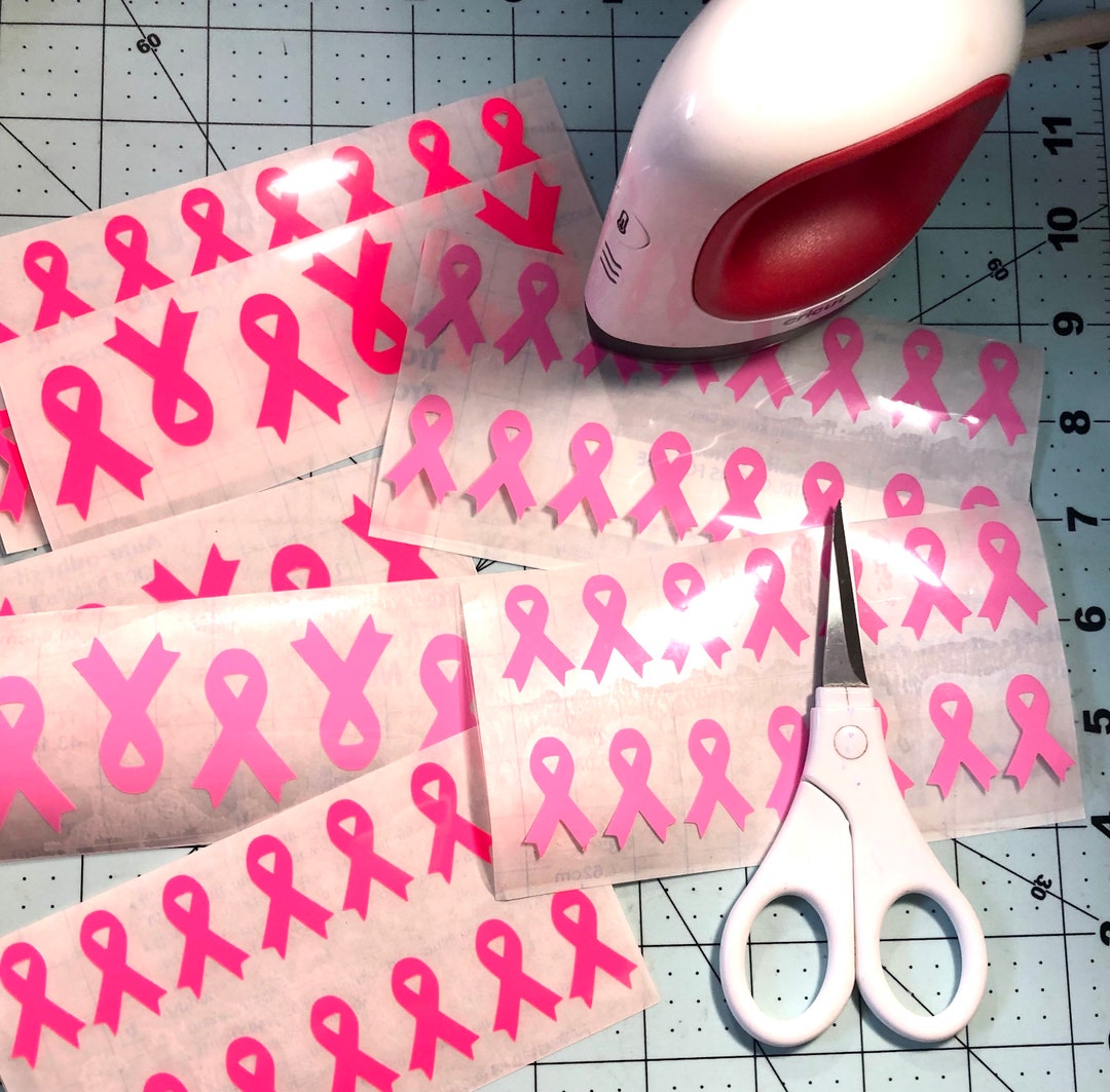 Iron on / HTV Set of 8 Awareness Ribbon Iron on Decals / Tshirt / DIY ...