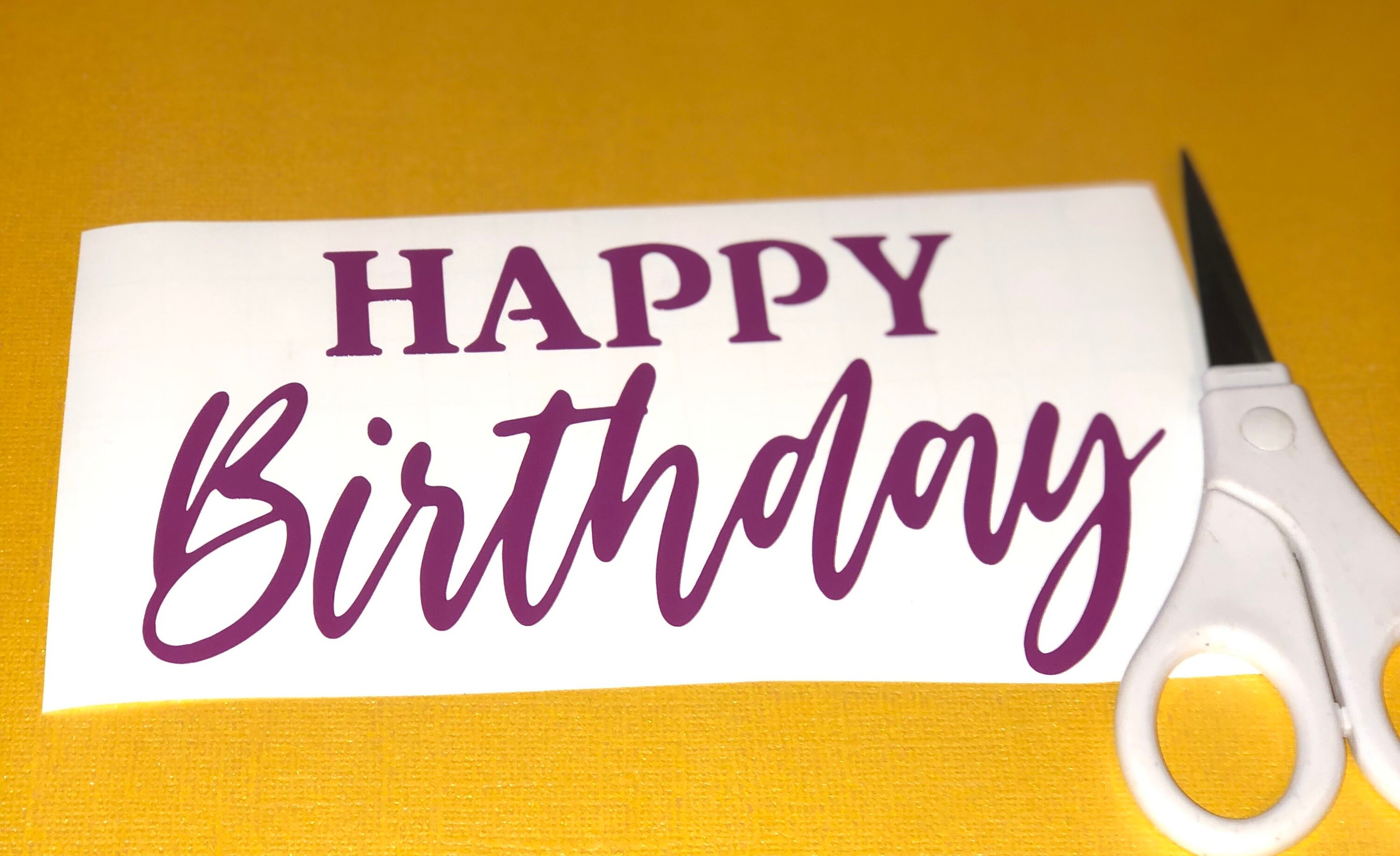 Happy Birthday Vinyl Decal / D.I.Y Project / Balloon Decals / Etsy
