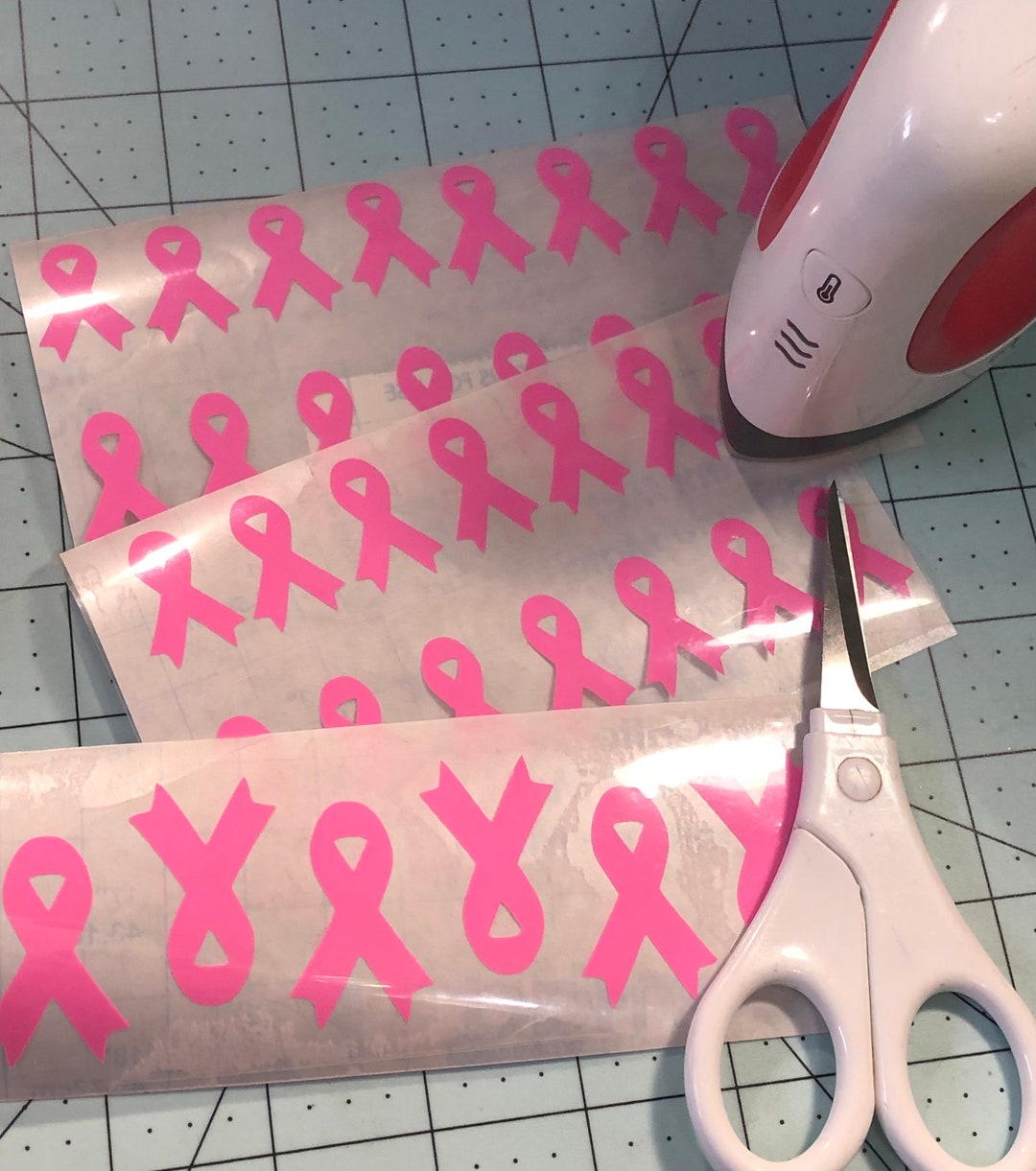 Iron on / HTV Set of 10 Awareness Ribbon Iron on Decals / Etsy