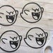 Vinyl Decal: Set of 4 Boo Vinyl Decals Party Favor/ DIY Decal - Etsy