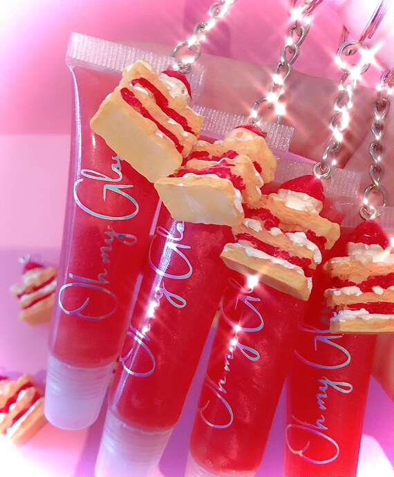 Strawberry Shortcake Lip Gloss Vegan Lip Gloss Handmade Lip Etsy