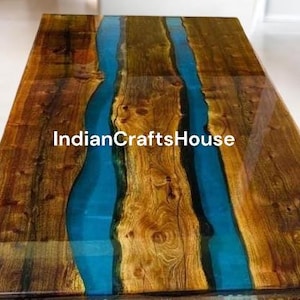 Epoxy Dining table, resin Table Furniture ,Epoxy Wood Resin table, Home decoration, living room furniture