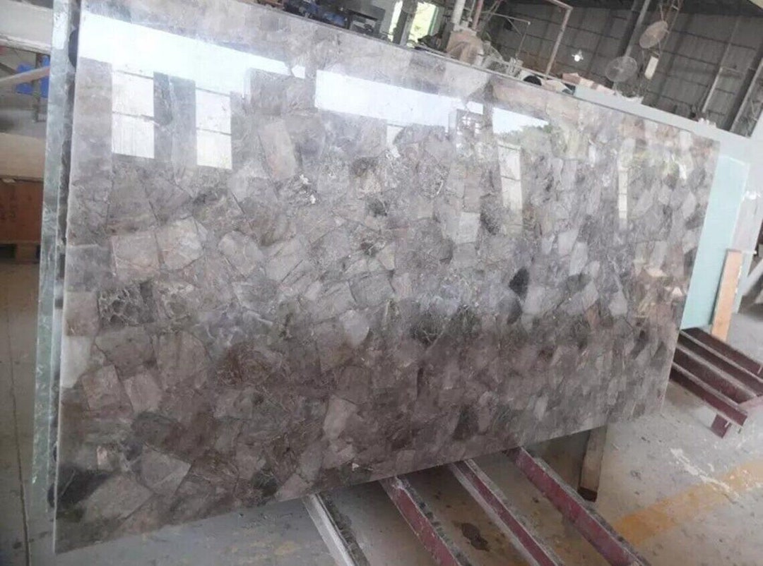Smoky Quartz Dining Table Top / Quartz Slabs / Kitchen Counter Top ...
